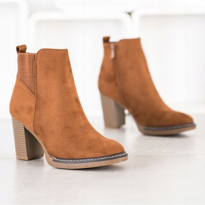 Super Mode Teves csizmák egy poszton barna sárga 1 Super Mode Teves csizmák egy poszton barna sárga 1