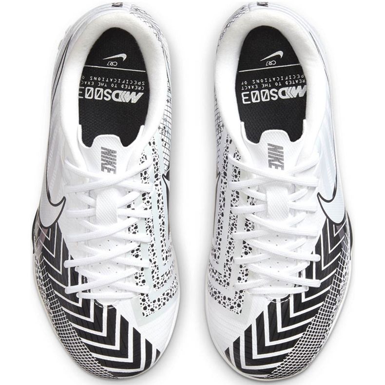 Nike Mercurial Vapor 13 Academy Mds Tf Junior CJ1178 110 futballcipő fehér fehér 1