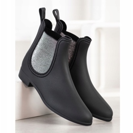 SHELOVET Stílusos galoshes fekete 1