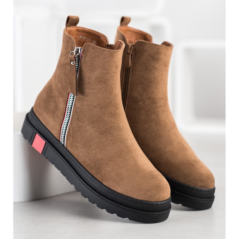 Seastar Csizma a fekete platformon barna sokszínű 1 Seastar Csizma a fekete platformon barna sokszínű 1