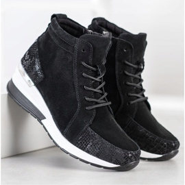 Filippo Fűzős bőrzsákok fekete 1