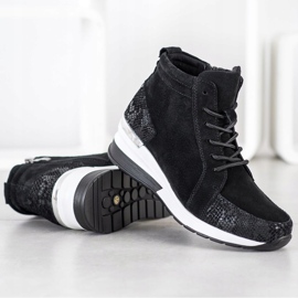 Filippo Fűzős bőrzsákok fekete 2