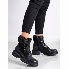 Super Mode Meleg, kötött csizma fekete 1