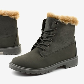 Szürke csizma Olaksalim szigetelt csizma 1