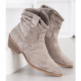 Cm Paris Velúr cowboy csizma bézs 1