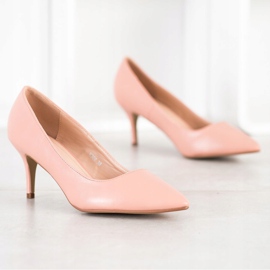 SHELOVET Eco Bőr szivattyúk rózsaszín 2