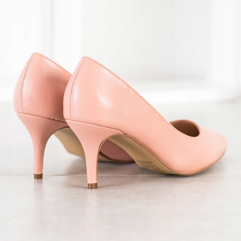 SHELOVET Eco Bőr szivattyúk rózsaszín 1