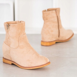 Sergio Todzi Elegáns ékcsizma bézs 1