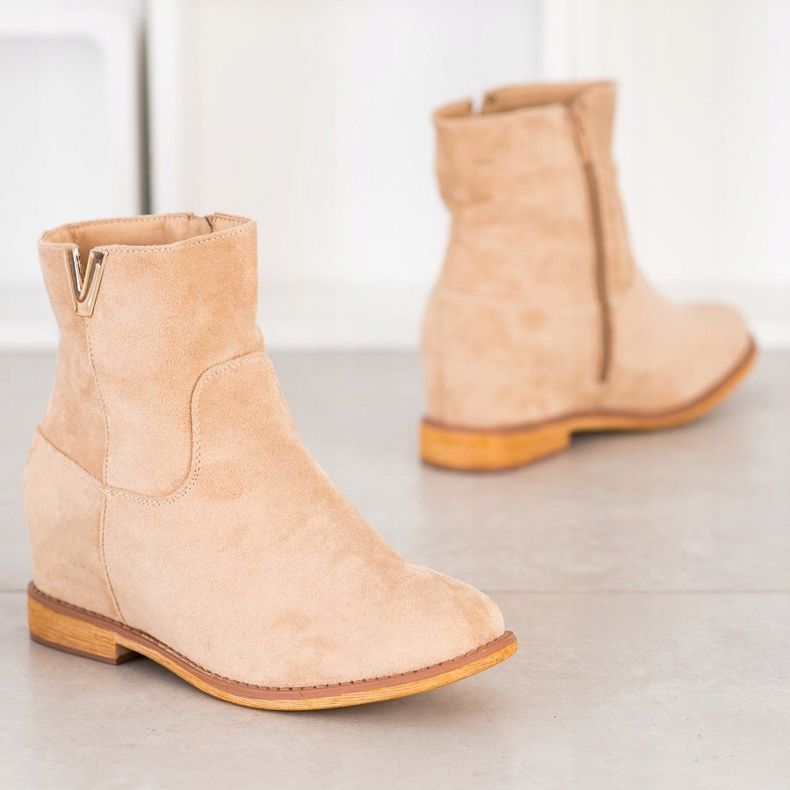 Sergio Todzi Elegáns ékcsizma bézs 1