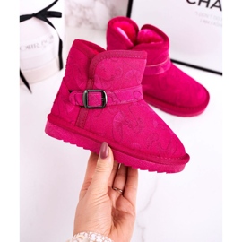 Apawwa Gyermek hócsizma szőrme Fuchsia Kawai rózsaszín 1