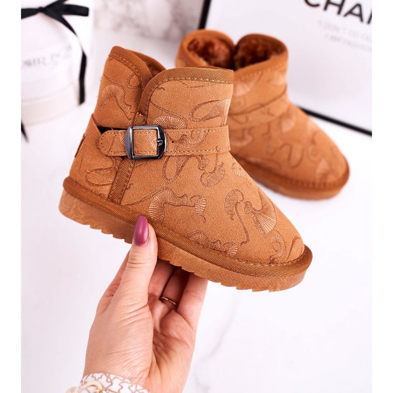 Apawwa Gyermek hócsizma szőrme barna Kawai 1