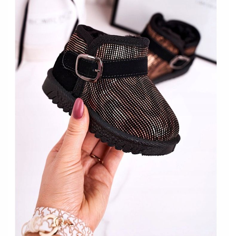 Maiqi Gyermek hócsizma szőrmével Arany Fekete Álmodozó aranysárga 1