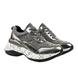 Szürke cipők öko-bőr-velúr Quijor-ból 2 Szürke cipők öko-bőr-velúr Quijor-ból 2