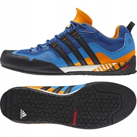 Adidas Terrex Swift Solo M AQ5296 cipő fekete kék narancssárga 1