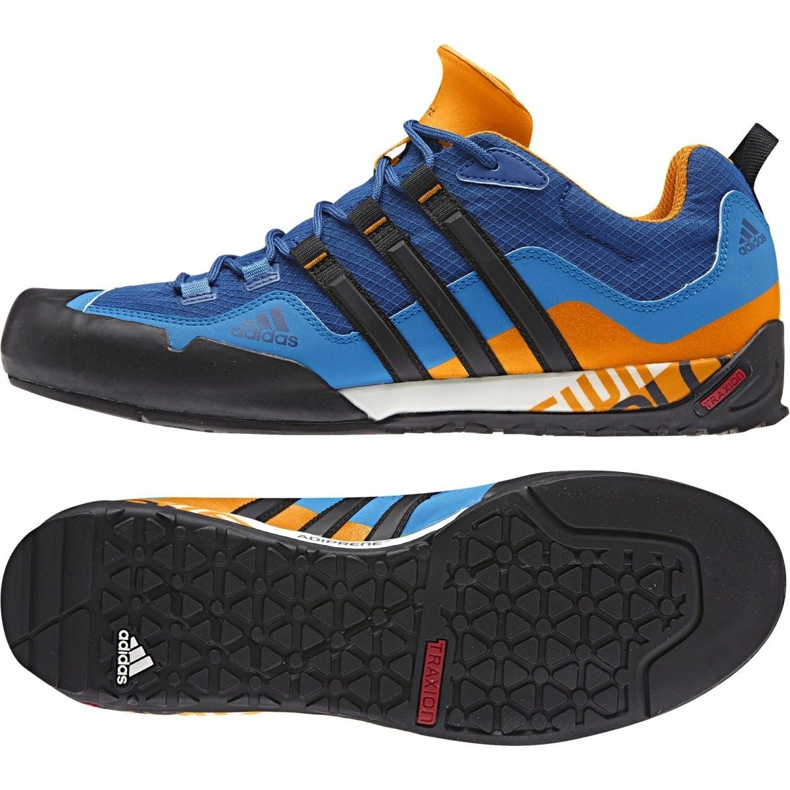 Adidas Terrex Swift Solo M AQ5296 cipő fekete kék narancssárga 1