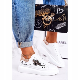 Női sportcipők Fly White Golden Amour fehér 1