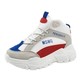 Fehér cipők, szigetelt farmercipők sokszínű 1