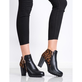Goodin Meleg leopárdmintás csizma barna fekete 1 Goodin Meleg leopárdmintás csizma barna fekete 1
