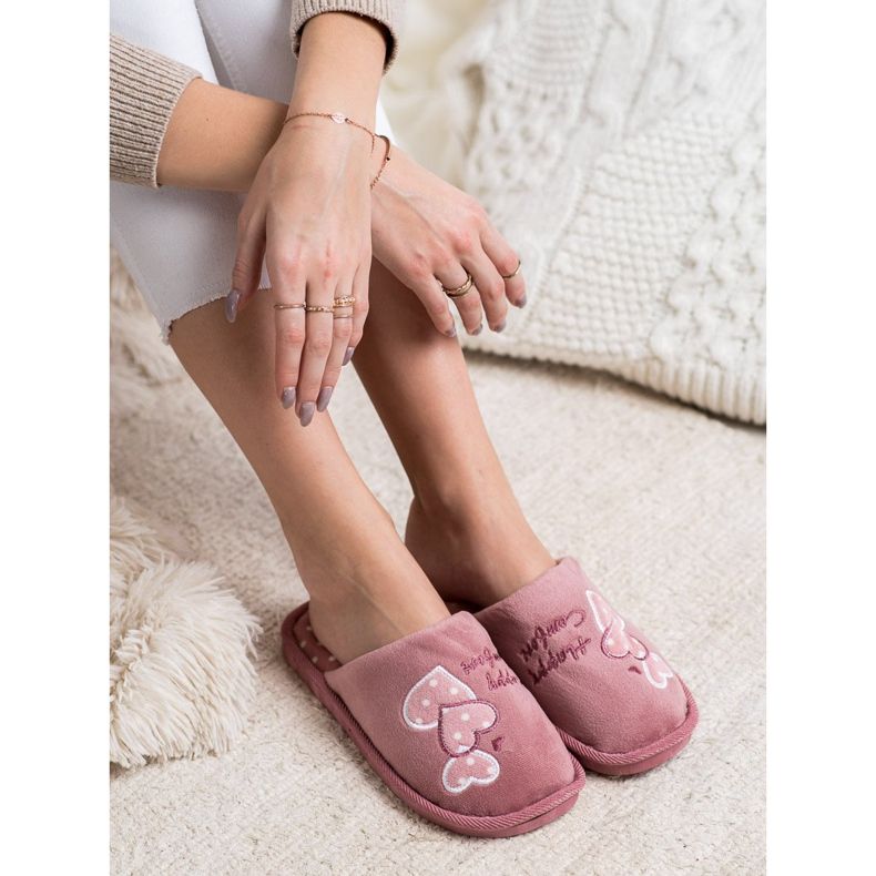 Bona Meleg Happy Comfort papucs rózsaszín 1