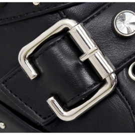 Katonai csizma fekete csapokkal NS176P Fekete 1