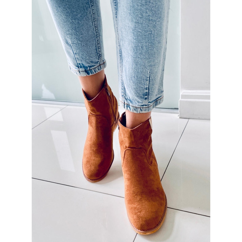 BM Csizma egy rejtett ék tevén ZT1013 Teve barna 1