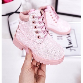 Gyerekek Brocade Warm Boots Trappers Pink Mermaid rózsaszín 1