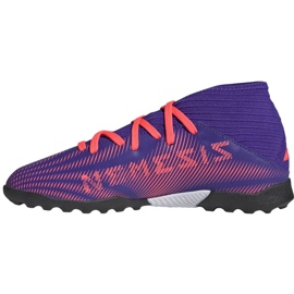 Adidas Nemeziz.3 Tf Jr EH0576 futballcipő narancs, lila, rózsaszín ibolya 2