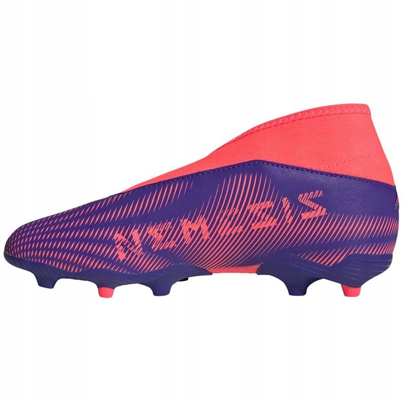Adidas Nemeziz.3 Ll Fg Jr EH0583 futballcipő narancs, lila, rózsaszín ibolya 2