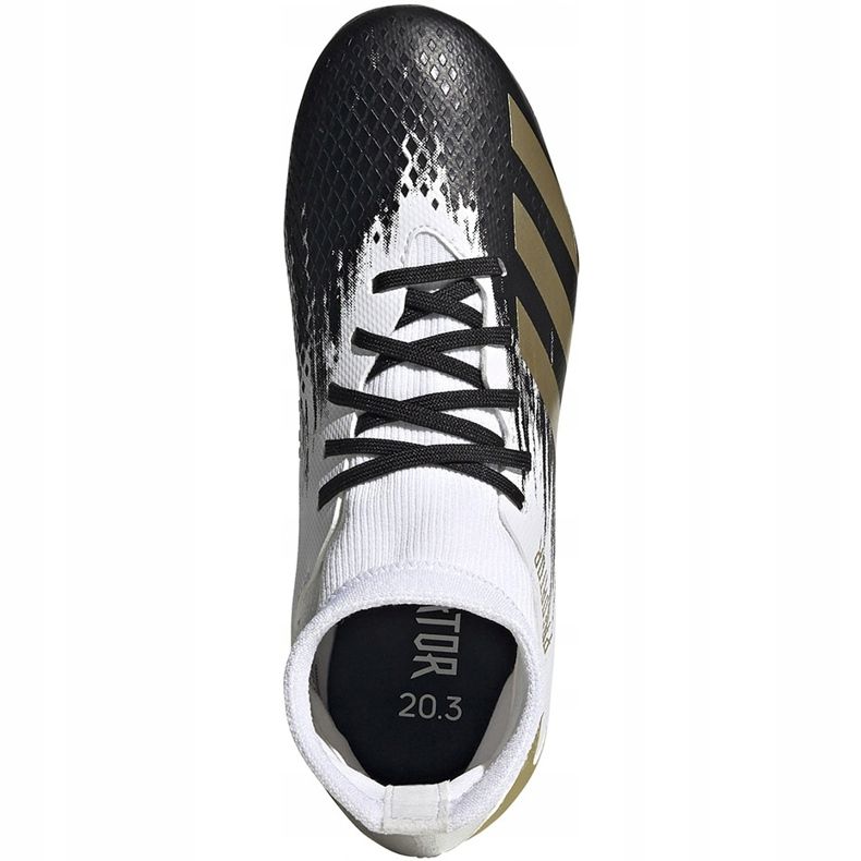Adidas Predator 20.3 Fg Junior FW9215 futballcipő fehér fehér 1