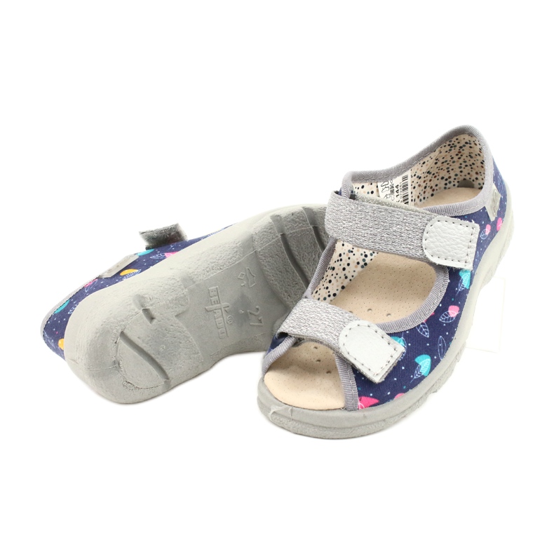 Befado gyermekcipő 869X144 kék ezüst szürke 4