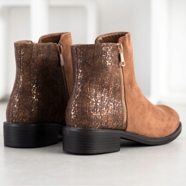 Bestelle Divatos csizma cipzárral barna 1 Bestelle Divatos csizma cipzárral barna 1