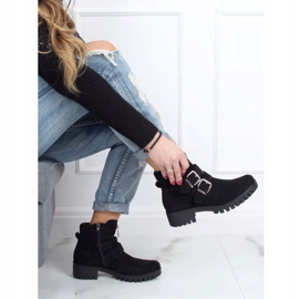 Fekete XJ-30 Fekete csizma a védőn 2