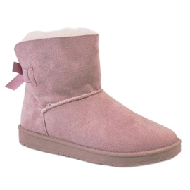 Meleg rózsaszín eskimo csizma B194-1 2