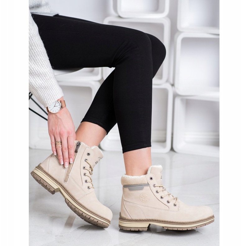 SANDIC Trapperek Báránybőrrel bézs 1