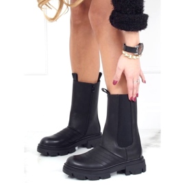 Fekete motorkerékpár csizma D-5 Fekete 2