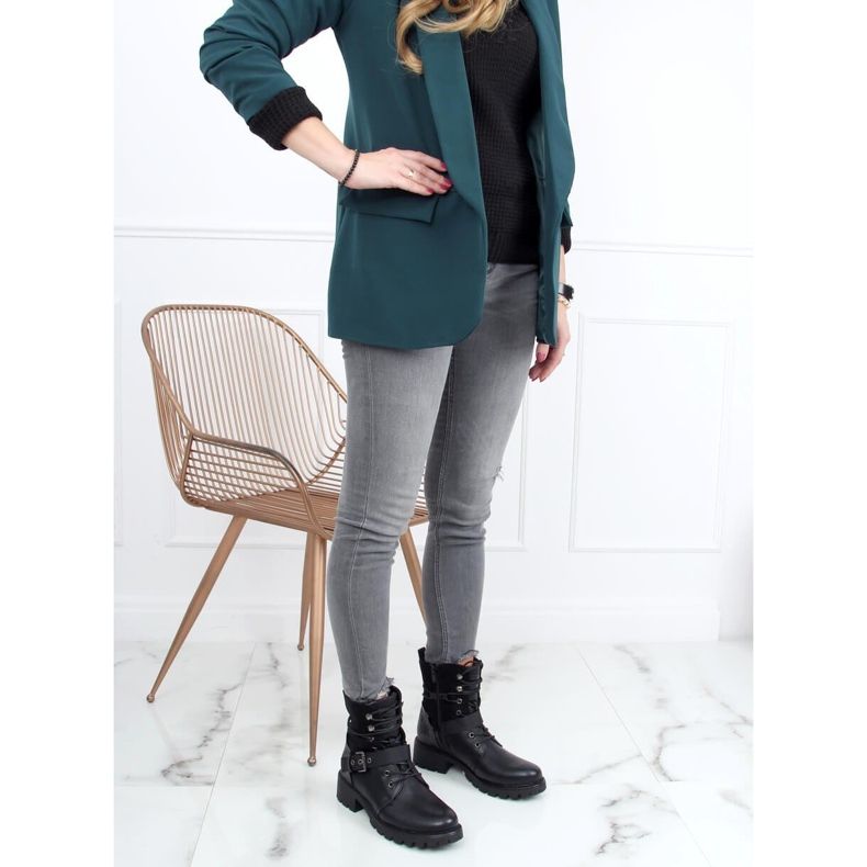 Fekete Workery csizma 1215-PA Black 1