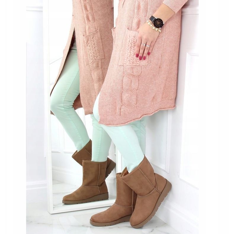 Bézs emuses nőknek K1838403 Taupe 1