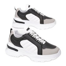 Vices Satu 8554-38-fekete fehér szürke 1