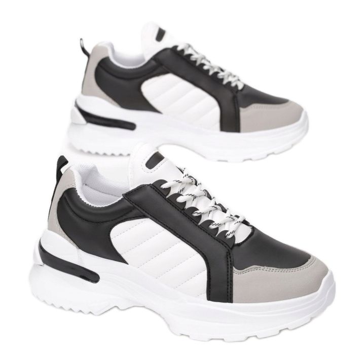 Vices Satu 8554-38-fekete fehér szürke 1