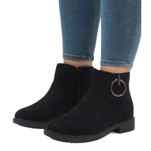 Fekete X-36 szigetelt velúr csizma 2