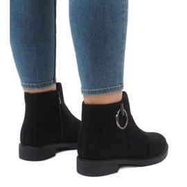 Fekete X-36 szigetelt velúr csizma 1