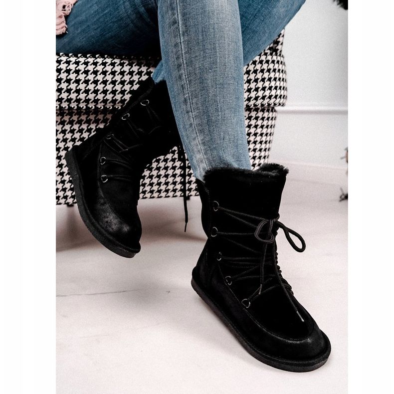 HAN Női hócsizma szőrmével, fekete Ilana 2 HAN Női hócsizma szőrmével, fekete Ilana 2