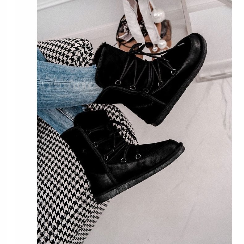 HAN Női hócsizma szőrmével, fekete Ilana 3 HAN Női hócsizma szőrmével, fekete Ilana 3