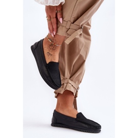 Női klasszikus bőrcipők S.Barski LR97630 Fekete 1