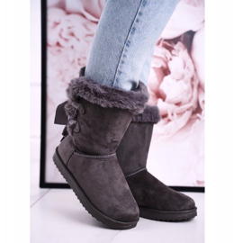 Női hócsizma szőrmével bélelve Grey Kaylee szürke 2