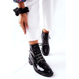 D&A Klasszikus női meleg csizma lakkozott fekete tükröződéssel 2 D&A Klasszikus női meleg csizma lakkozott fekete tükröződéssel 2