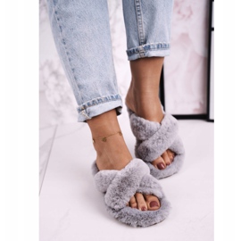 FJ1 Női szőrme papucs Szürke Cozy Time 2 FJ1 Női szőrme papucs Szürke Cozy Time 2