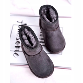 Meleg Gyermek Ifjúsági Hócipő Szürke Gooby 2