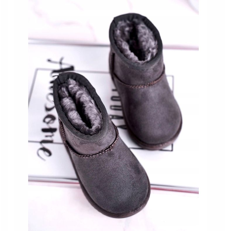 Meleg Gyermek Ifjúsági Hócipő Szürke Gooby 2