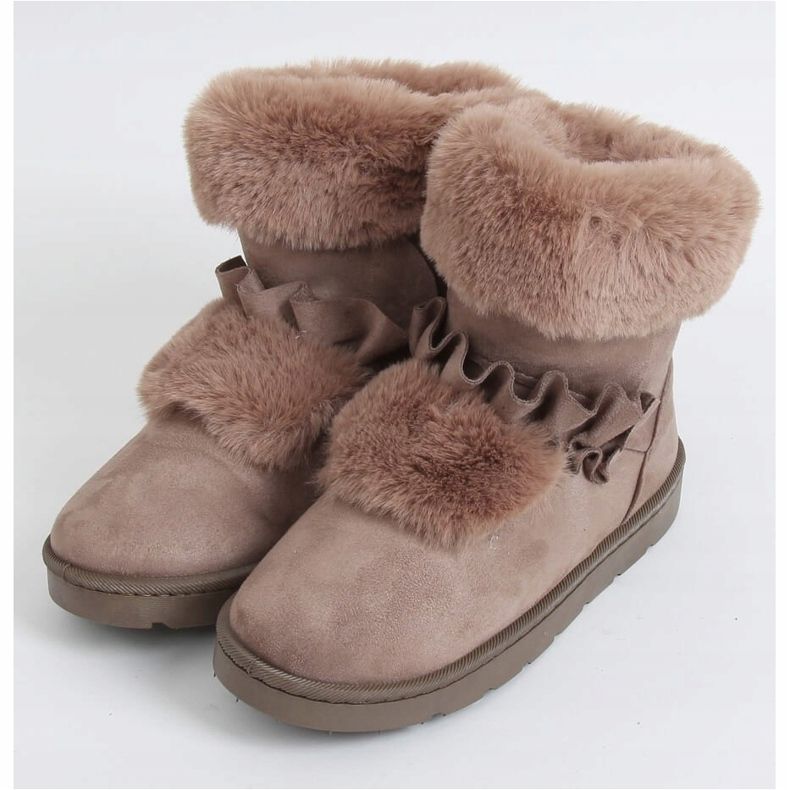 Női bézs színű hócsizma A976 Khaki 1